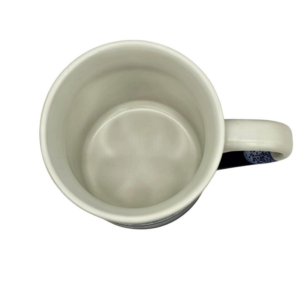 Dowan Dining Coffee Mug Blessed 20 oz Blue Farmhouse Cottage Country Pottery - Picture 3 of 7